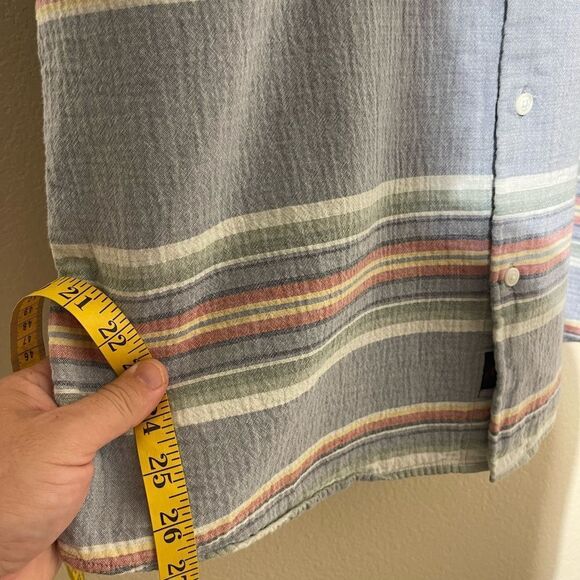 Faherty Men's Striped Blue Shirt - Picture 5 of 5